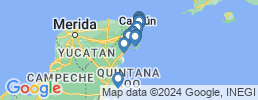 Map of fishing charters in Quintana Roo