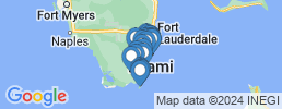 Map of fishing charters in Miami-Dade County
