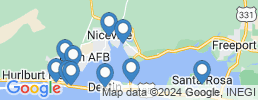 Map of fishing charters in Destin