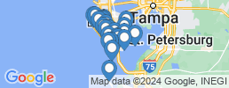 Map of fishing charters in St. Pete Beach