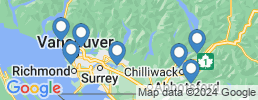 Map of fishing charters in Lower Mainland