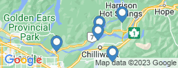 Map of fishing charters in Harrison Hot Springs