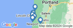 Map of fishing charters in Siletz