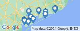 Map of fishing charters in Palacios