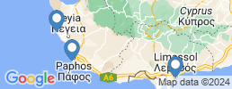 Map of fishing charters in Paphos