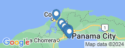 Map of fishing charters in Panama-Stadt