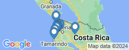 Map of fishing charters in Guanacaste