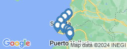 Map of fishing charters in La Cruz