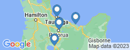 Map of fishing charters in Lake Tarawera