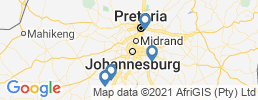 Map of fishing charters in Gauteng