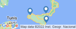 Map of fishing charters in Sizilien