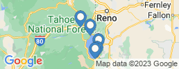 Map of fishing charters in South Lake Tahoe