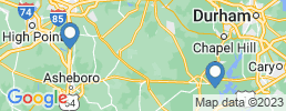 Map of fishing charters in Pittsboro