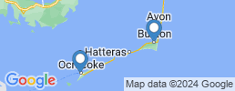 Map of fishing charters in Hatteras Island