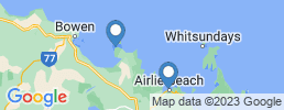 Map of fishing charters in Hideaway Bay