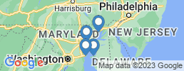 Map of fishing charters in Harford County