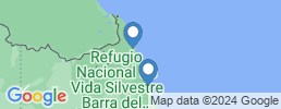 Map of fishing charters in Tortugero