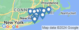 Map of fishing charters in East Lyme