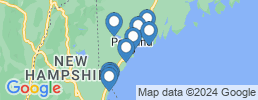 Map of fishing charters in Saco
