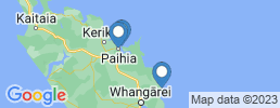 Map of fishing charters in Paihia