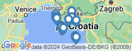 Map of fishing charters in Pula