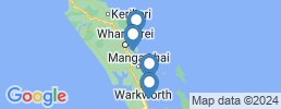 Map of fishing charters in Mangawhai Heads