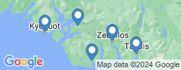 Map of fishing charters in Kyuquot