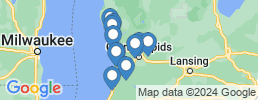 Map of fishing charters in Macatawa