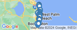 Map of fishing charters in Palm Beach