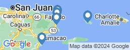 Map of fishing charters in Vieques