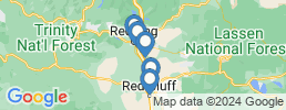 Map of fishing charters in Redding