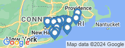Map of fishing charters in New London