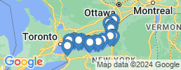 Map of fishing charters in Ontariosee