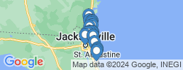Map of fishing charters in Jacksonville