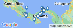 Map of fishing charters in Panama