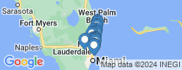 Map of fishing charters in Pompano Beach