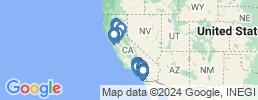 Map of fishing charters in Kalifornien