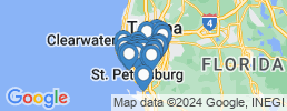 Map of fishing charters in Tampa Bay