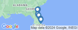 Map of fishing charters in St. Johns River