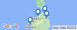 Map of fishing charters in Sardinien