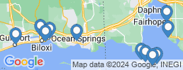 Map of fishing charters in Pascagoula