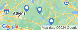 Map of fishing charters in Clarks Hill Lake