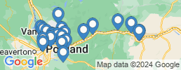 Map of fishing charters in Cascade Locks