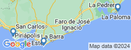 Map of fishing charters in Uruguay