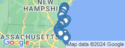 Map of fishing charters in Beverly