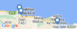 Map of fishing charters in Iraklion