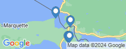 Map of fishing charters in Sault Ste. Marie