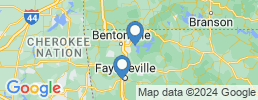 Map of fishing charters in Fayetteville