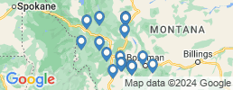 Map of fishing charters in Montana