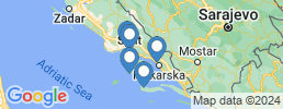Map of fishing charters in Makarska